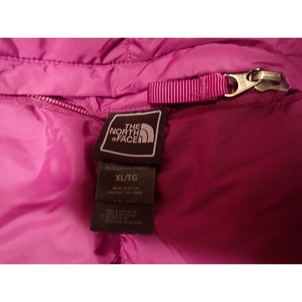 The North Face Puffer Jacket Girls XL Purple Excellent 550‎ Down Aconcagua Coat